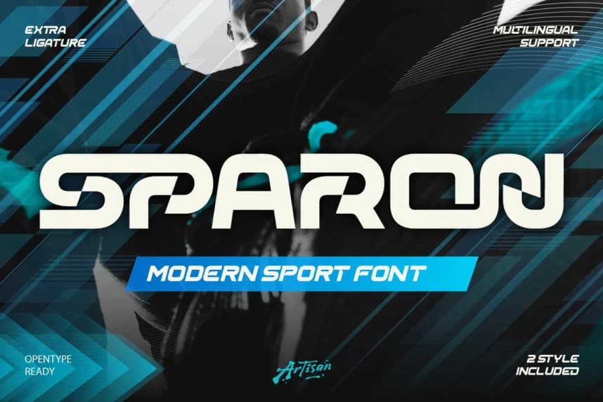 Sparon Font – Display creative asset