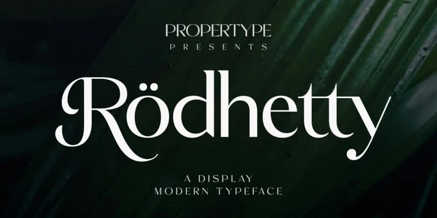 Rodhetty Font – Display creative asset