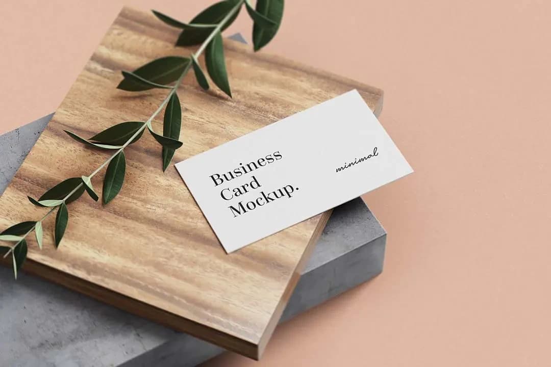 Minimal Business Card Mockup – Mockups creative asset