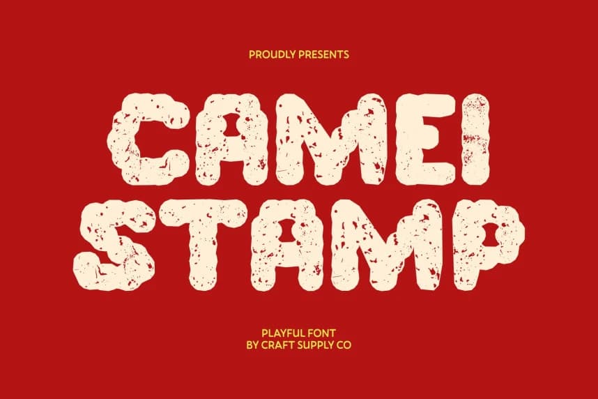 Camei Stamp Font – Display creative asset