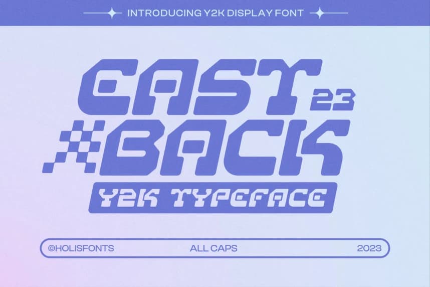 Eastback Font – Display creative asset