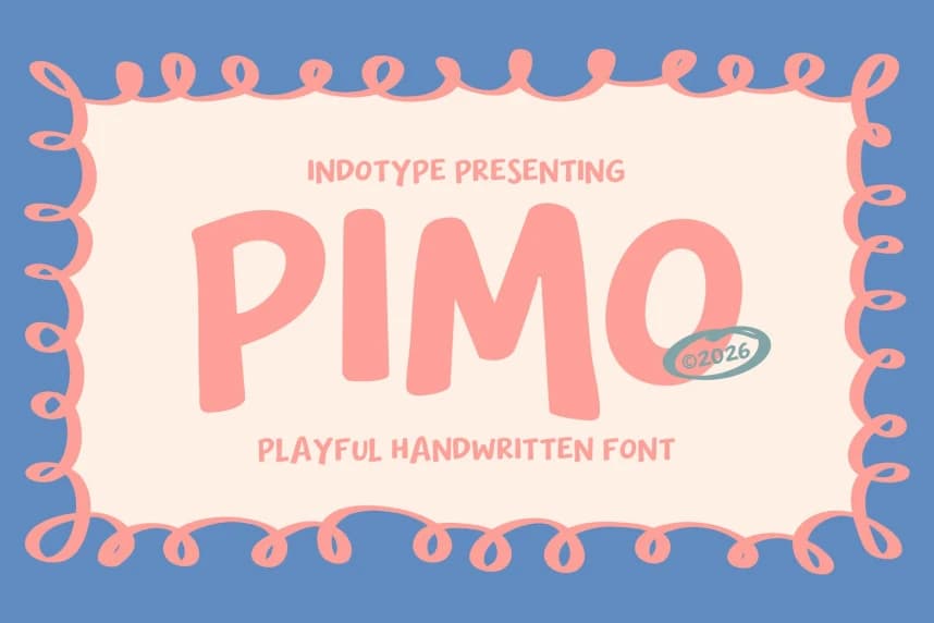Pimo Playful Font – Display creative asset