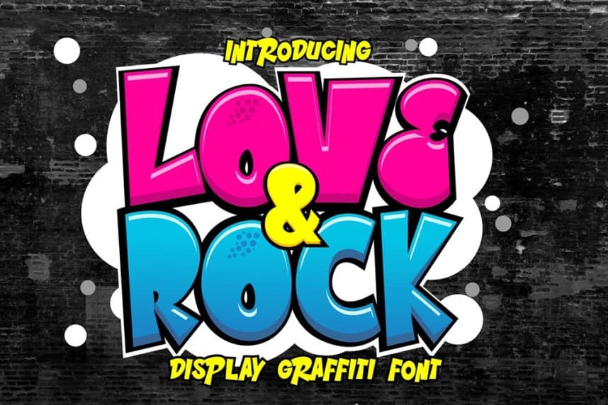 Love And Rock Font – Display creative asset