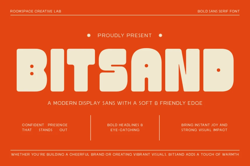 Bitsand Font – Display creative asset