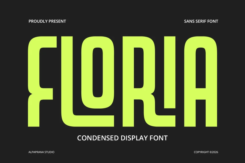 Floria – Display Font – Display creative asset