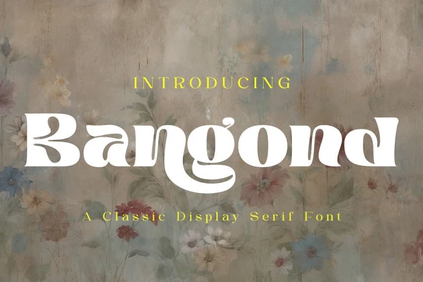 Bangond Font – Display creative asset