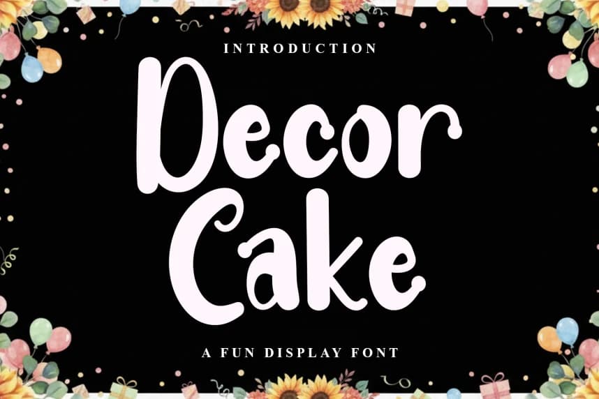 Decor Cake Script Font – Display creative asset