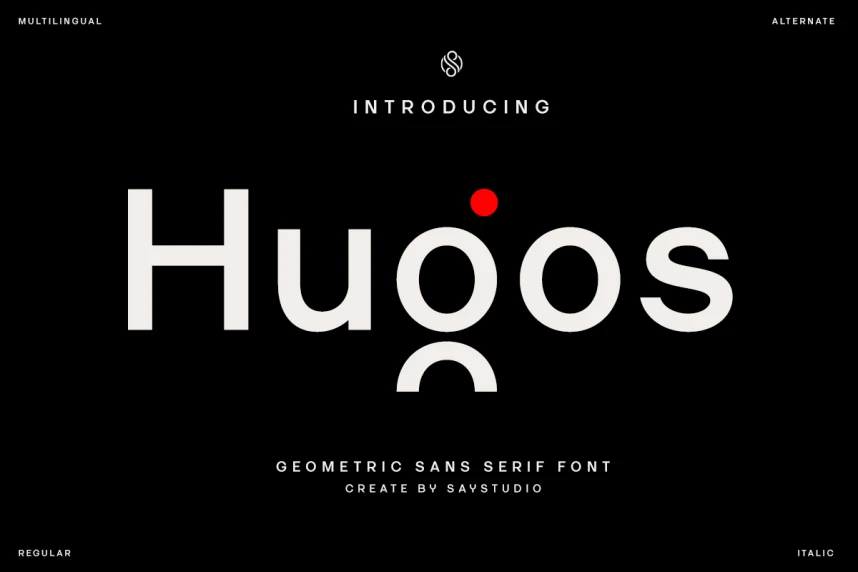 Hugos Font – Display creative asset
