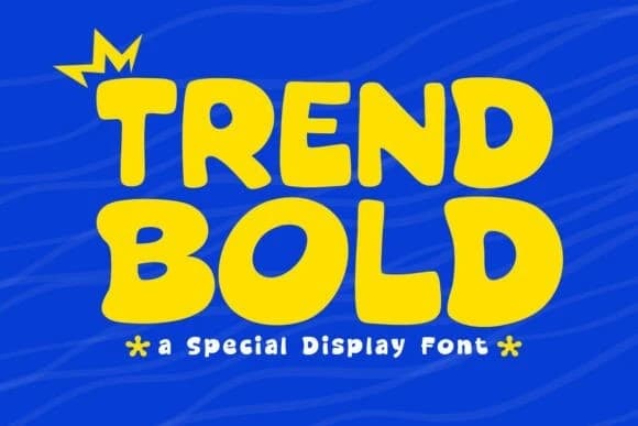Trend Bold Font – Display creative asset