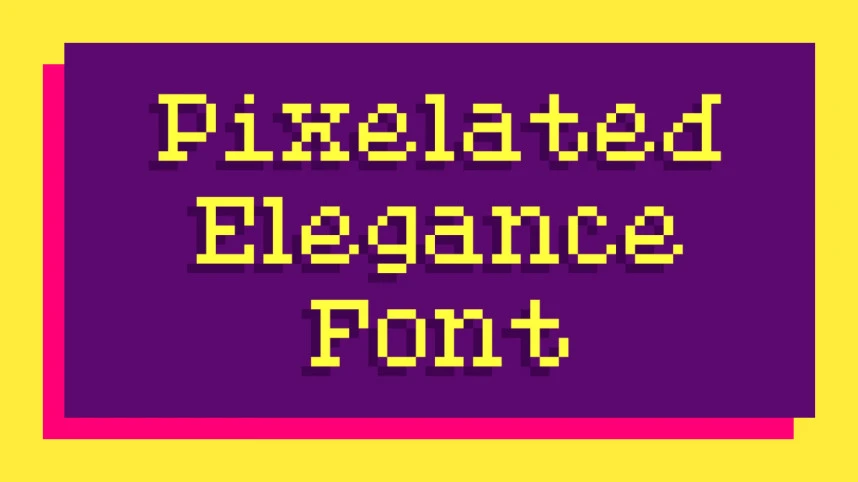 Pixelated Elegance Font – Display creative asset