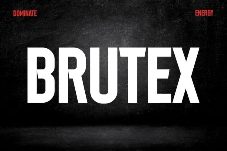 Brutex Font – Display creative asset