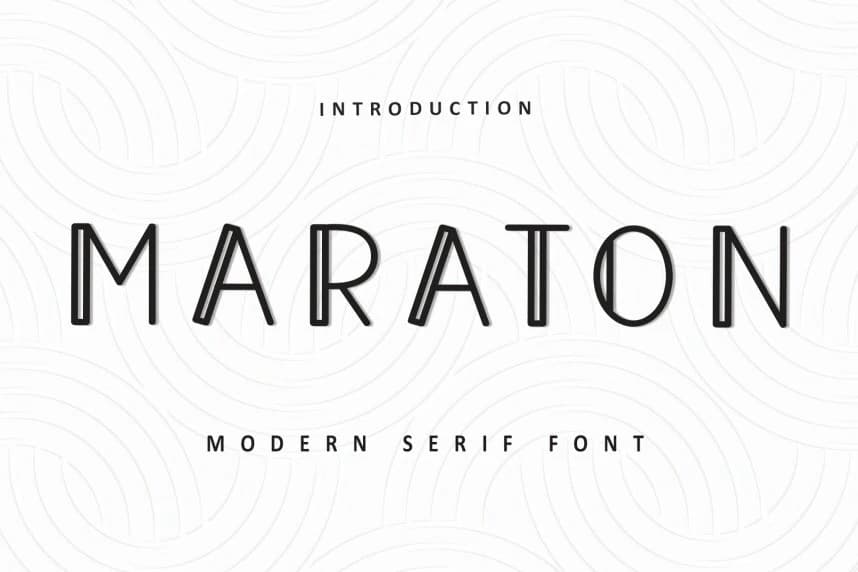 Maraton – Creative Style Font – Display creative asset
