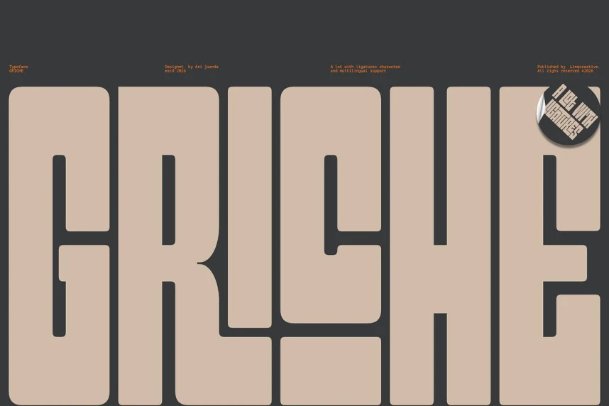 Griche Font – Display creative asset