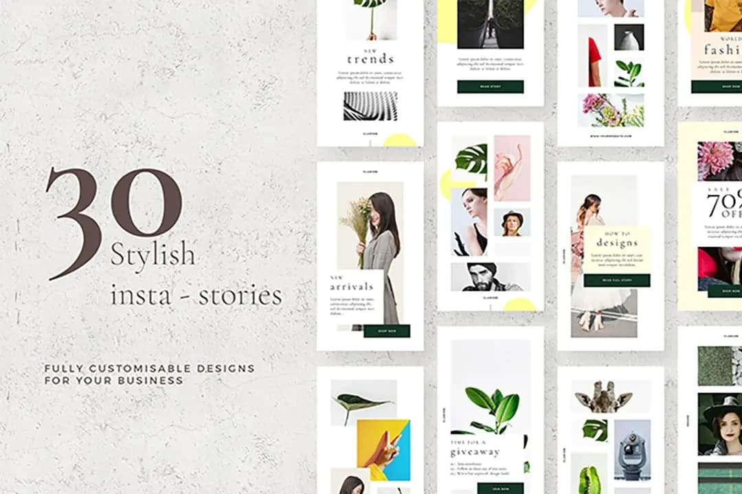 Stylish Instagram Stories – Social Media creative asset