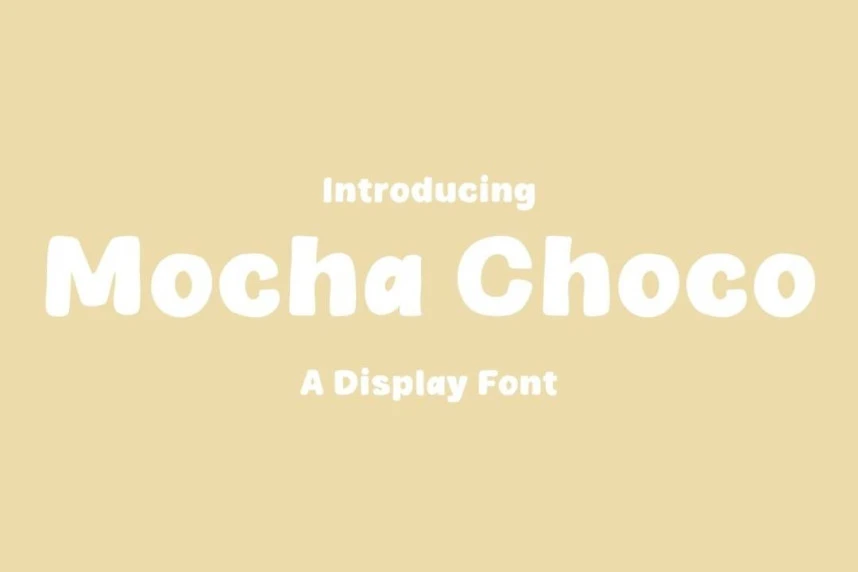 Mocha Choco Font – Display creative asset