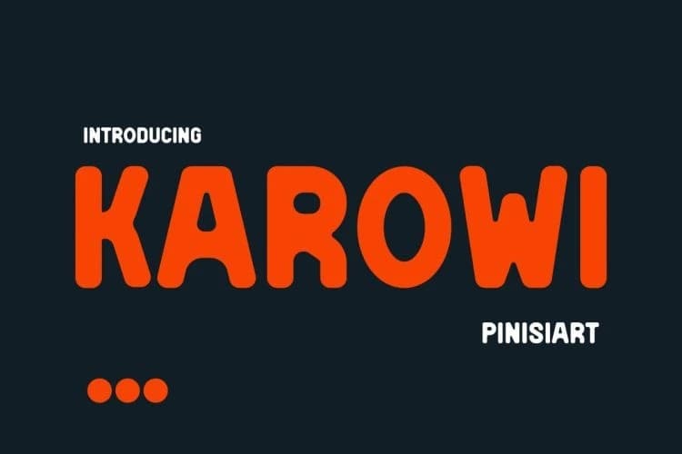 Karowi Font – Display creative asset