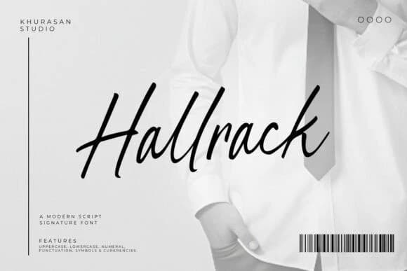 Hallrack Script Font – Handwritten creative asset