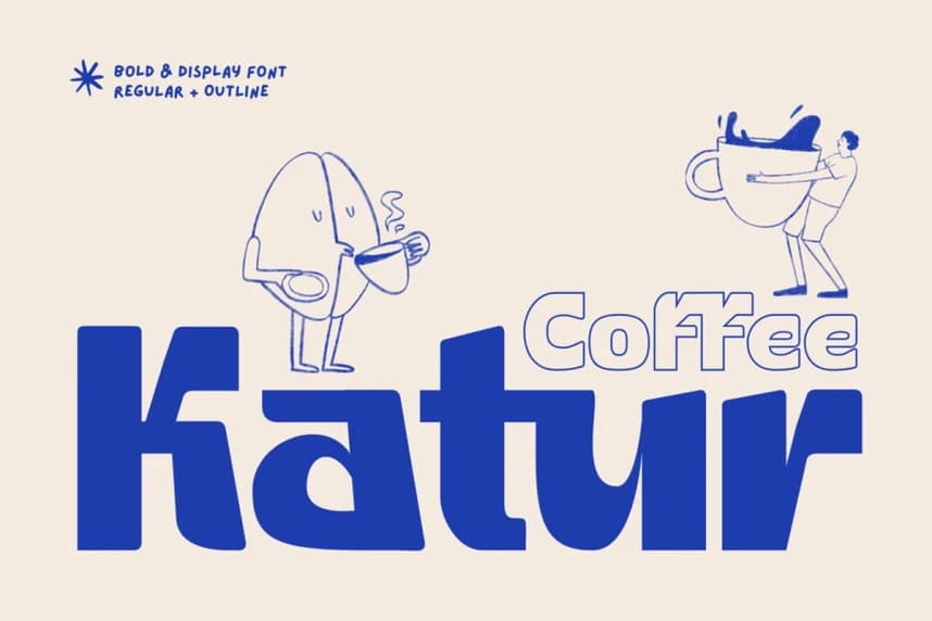 Katur Coffee Font – Display creative asset