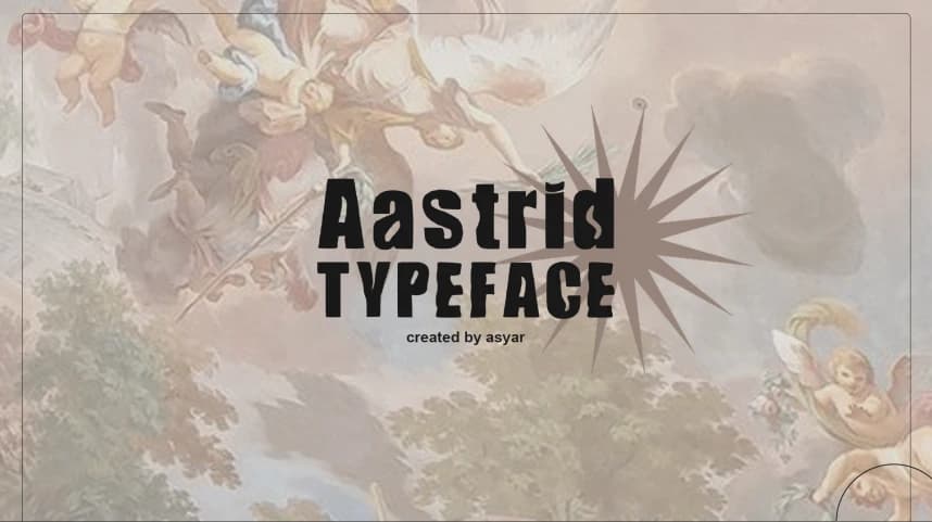 Aastrid Font – Display creative asset