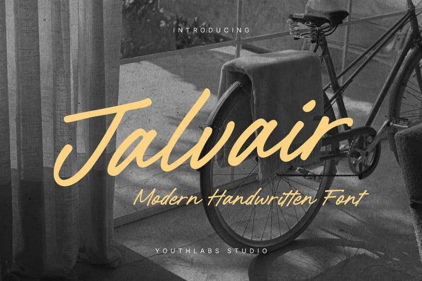 Jalvair – Modern Handwritten Font – Handwritten creative asset