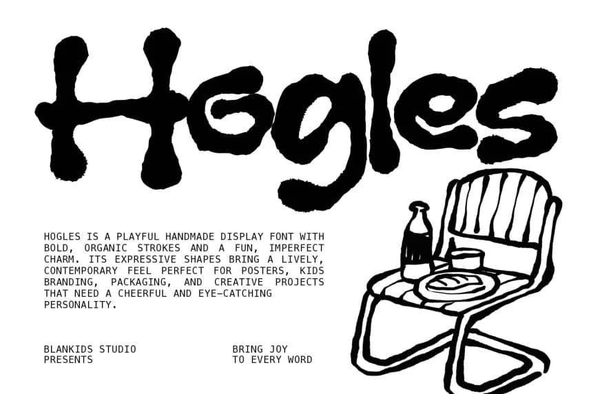 Hogles Display Font – Display creative asset