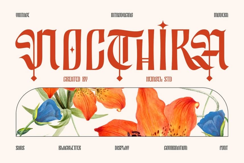 Nocthira Font – Display creative asset