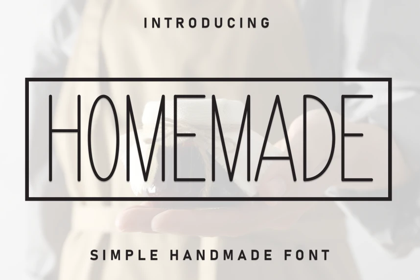 Homemade Handmade Font – Display creative asset
