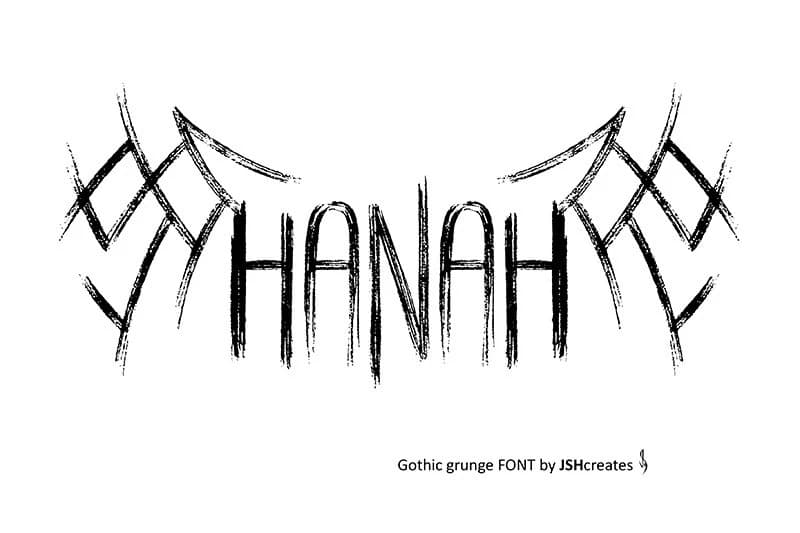 Hanah Font – Display creative asset