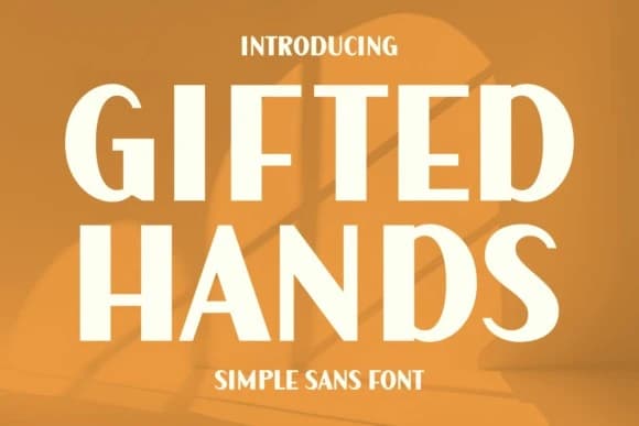 Gifted Hands Font – Display creative asset