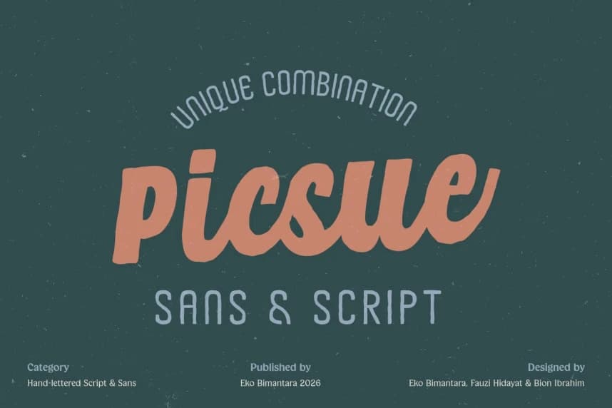 Picsue Font Duo – Display creative asset