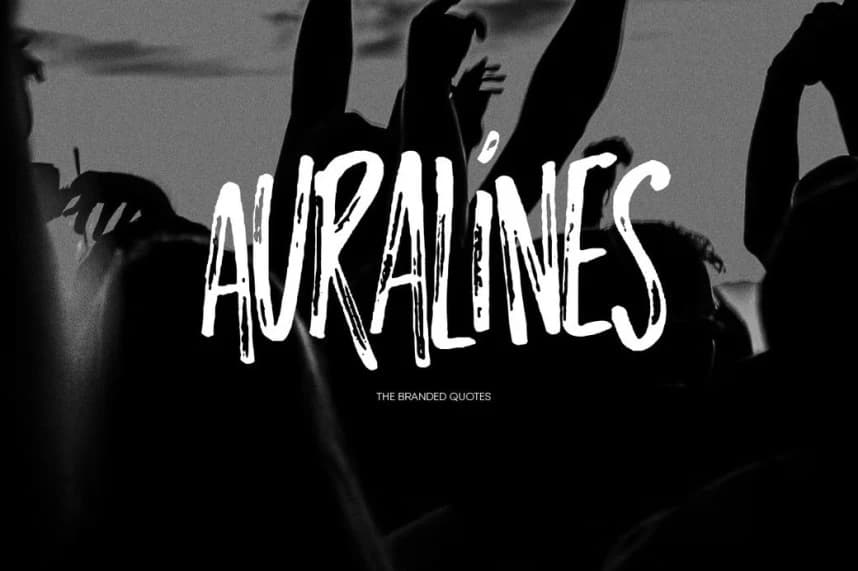 Auralines Brush Font – Script creative asset
