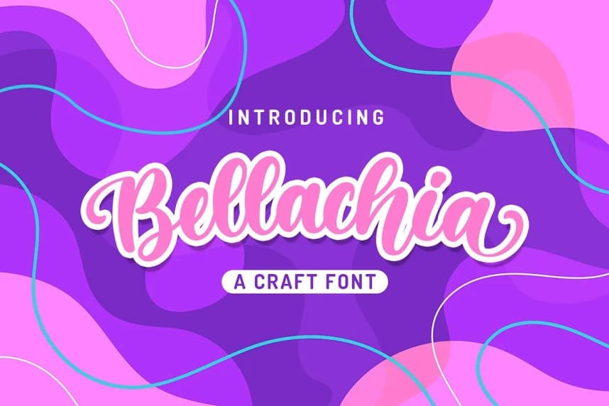 Bellachia Script Font – Script creative asset