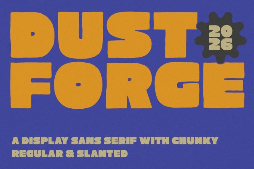 Dust Forge Font – Display creative asset