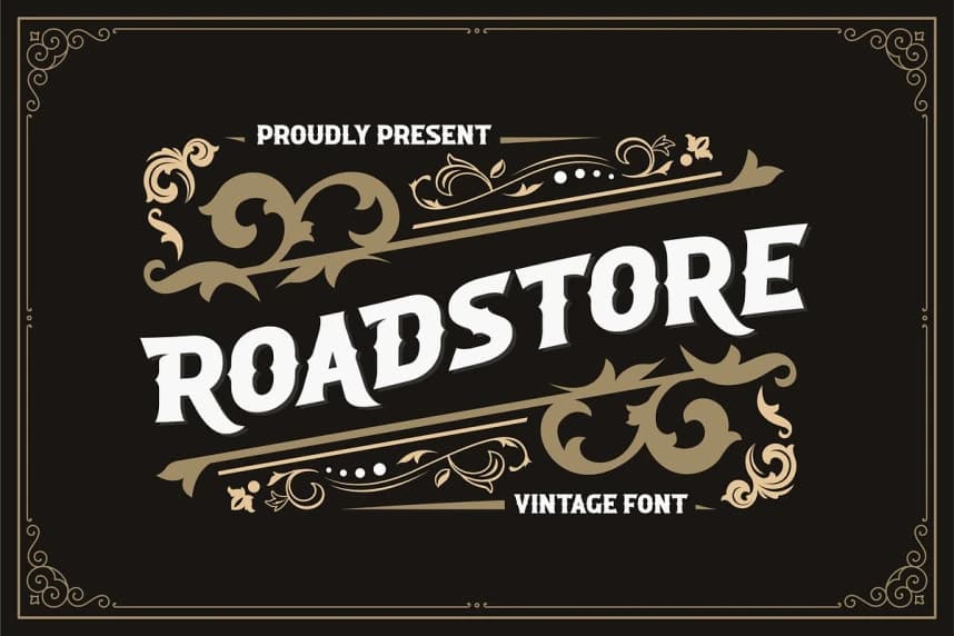 Roadstore Font – Display creative asset