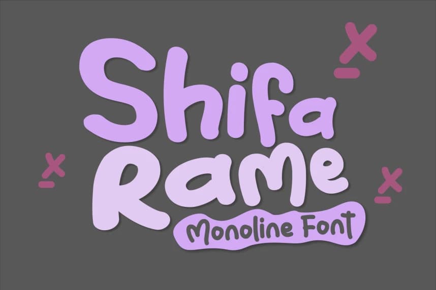 Shifa Rame Font – Display creative asset