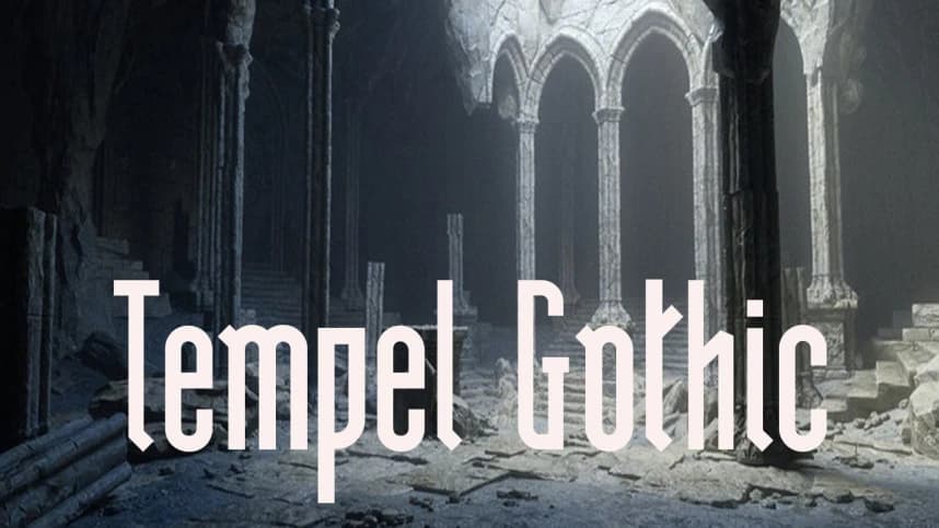 Tempel Gothic Font – Display creative asset