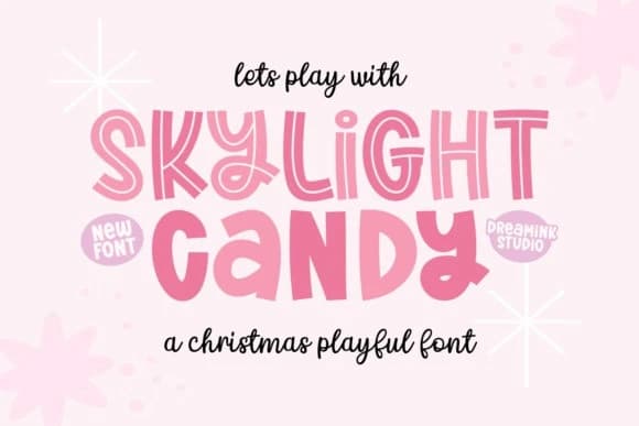 Skylight Candy Font – Display creative asset