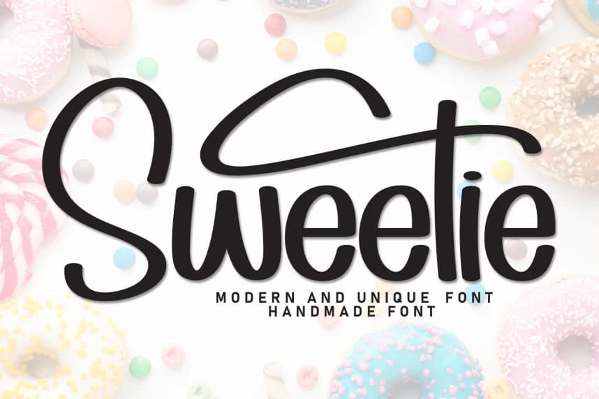 Sweetie – Moder And Unique Font – Display creative asset