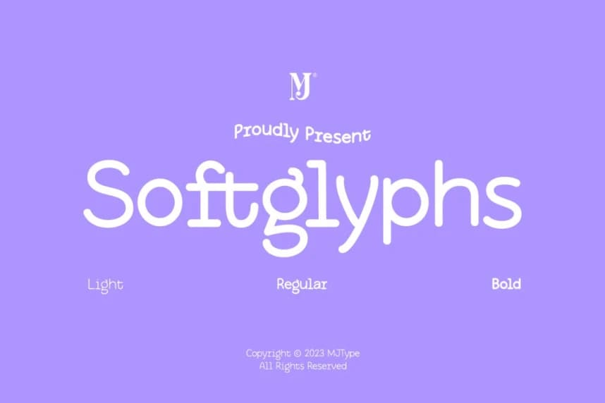 Softglyphs Font – Display creative asset