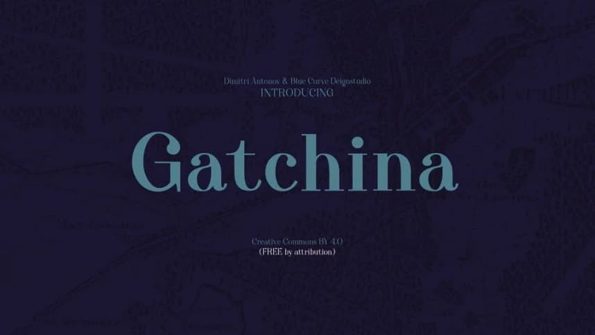 Gatchina Font – Serif creative asset