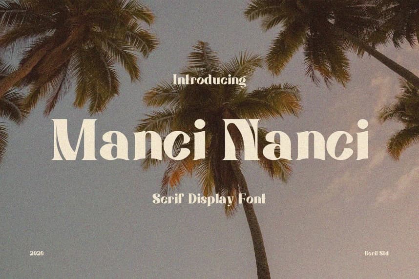 Manci Nanci Font – Display creative asset