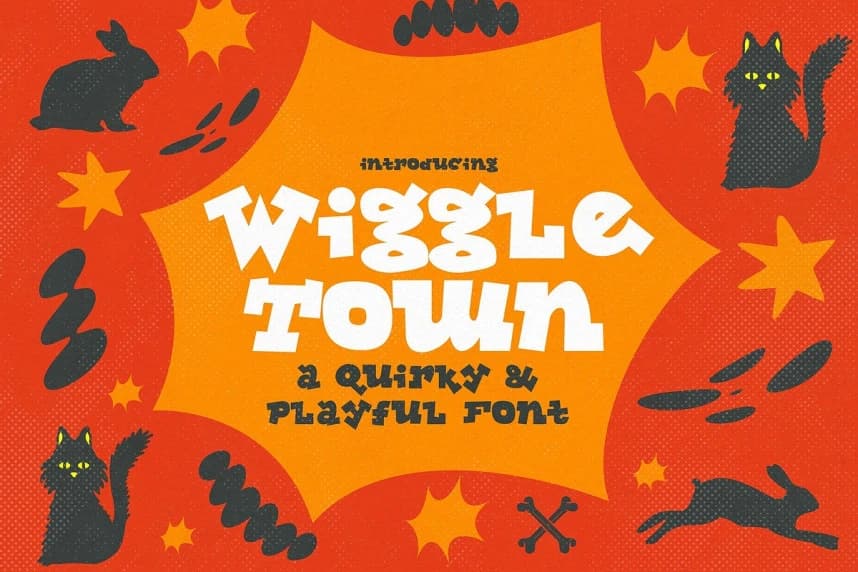 Wiggletown Playful Font – Display creative asset