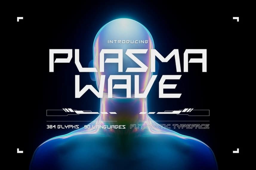 Plasmawave Font – Display creative asset