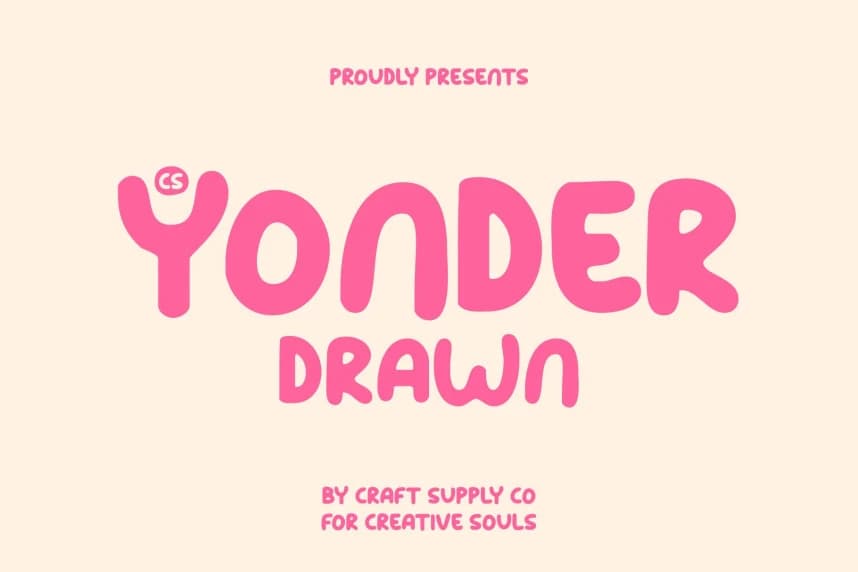 CS Yonder Drawn Font – Display creative asset