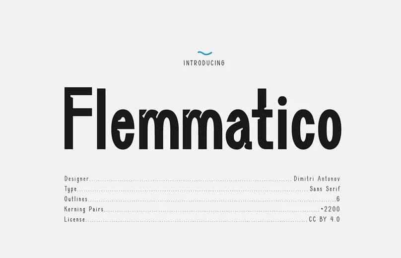 Flemmatico Font – Display creative asset