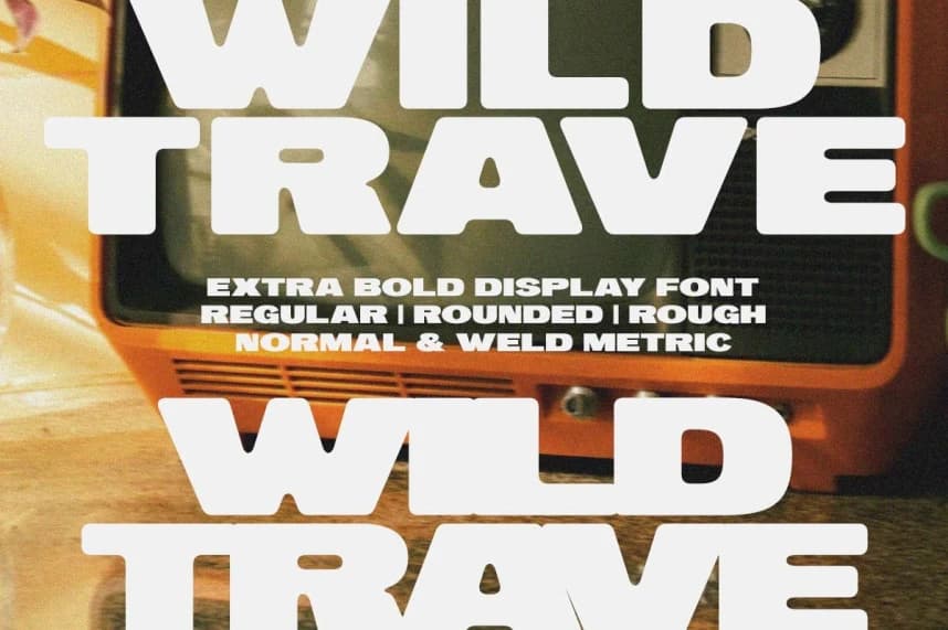 Wild Trave Font – Display creative asset