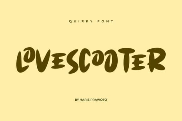 Lovescooter Display Font – Display creative asset