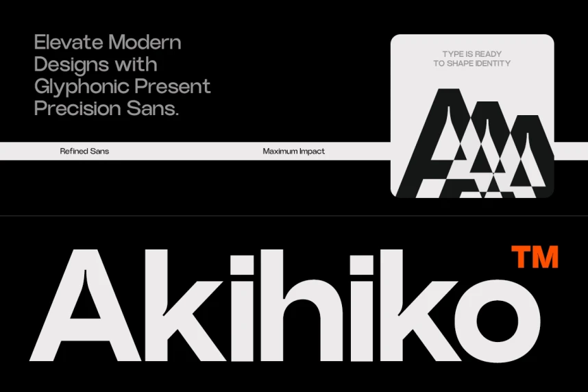 GC Akihiko Font – Sans Serif creative asset