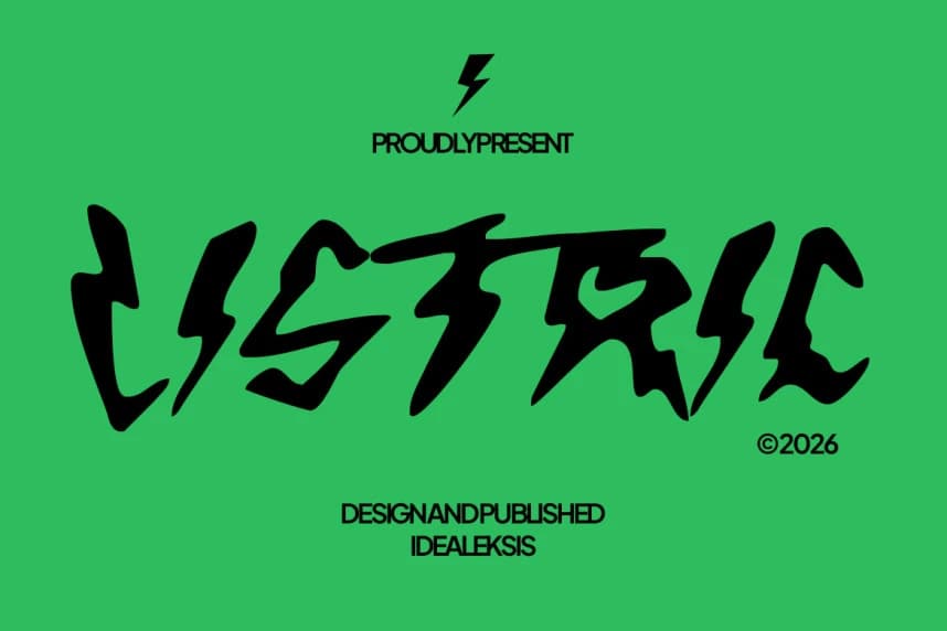 Listric Display Font – Display creative asset