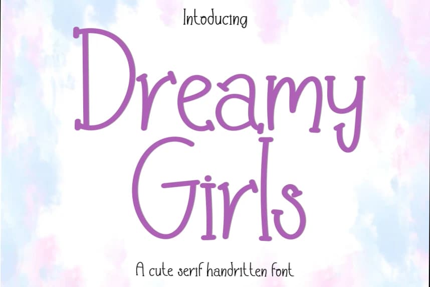 Dreamy Girls Script Font – Display creative asset